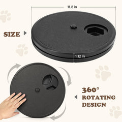 Ykall dog nail scratch board shows six treat compartments for rewards.