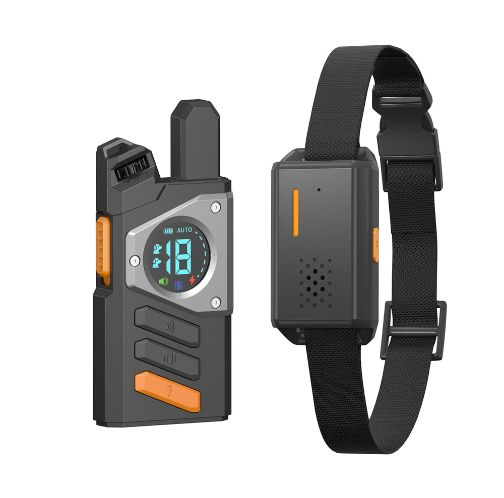 YOGAL 2in-1 dog shock collar remote demonstrates dual-function training capability.