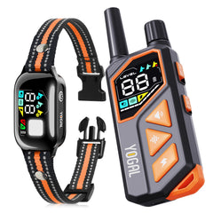 YOGAL 2-in-1 dog collar with remote for versatile training indoors or outdoors.