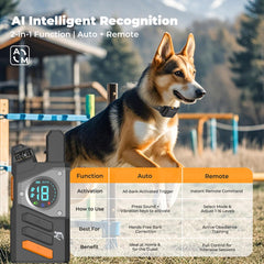 YOGAL bark control mode highlights automatic barking suppression feature.