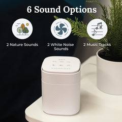 Yogasleep Pawzz six sound options including Gentle Surf and Stream for pets