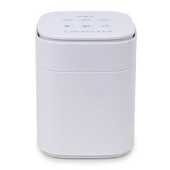 Yogasleep Pawzz white noise machine front view helps dogs relax by masking outside noises