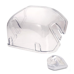 YOIHABV pet-feeder rear cover clip-on demonstrates secure fit to prevent rear access during meals.