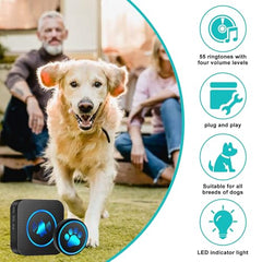 Yoiilifee dog doorbell activation close-up showing gentle touch