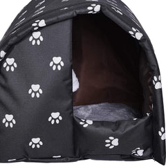 YOMEESOUL foldable pet shelter demonstrates compact storage after use.