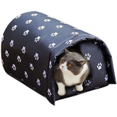 YOMEESOUL outdoor feral cat house in winter offers a warm, protected shelter.