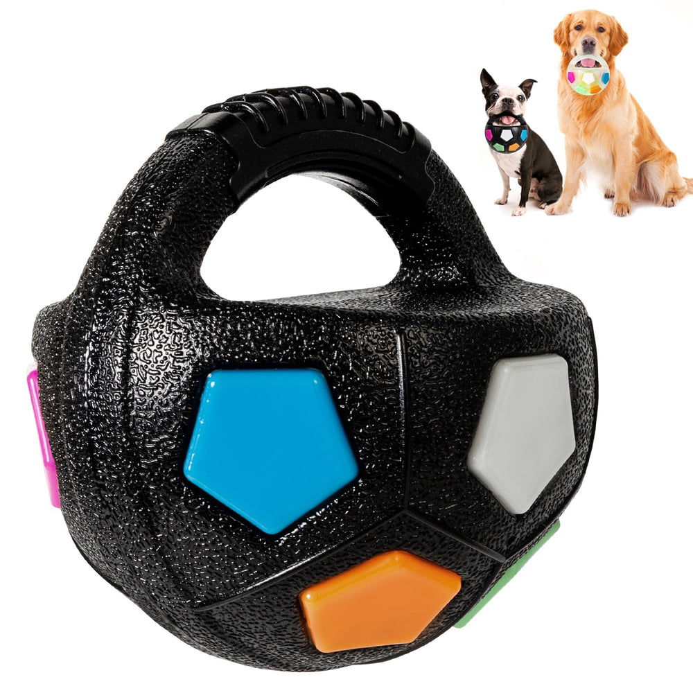 YOOGAO Pet dog ball handle shows easy grip for confident fetch and toss play.