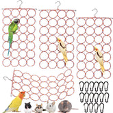Yopay 4-pack parrot bird swing toys for cage enrichment and play