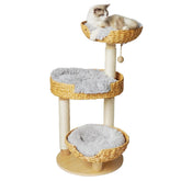Yorrbily cat tree 39 inches with sisal post for durable scratching and play