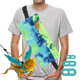 Yosadol bearded dragon leash with blue wings for safe, stylish outdoor walks