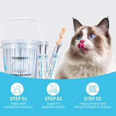 YOSSOA 100Tubes cat-treat handfeed for bonding during treats