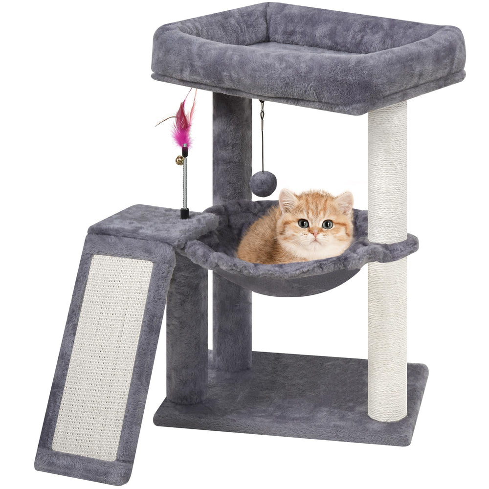 YOUPETSER cat-tree scratching-board closeup shows durable natural sisal for furniture protection.