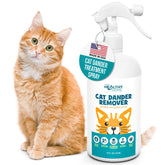 YourHealthyHome cat dander remover bottle front showing gentle spray for dander reduction