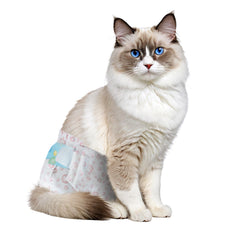 Ypfyed disposable cat diapers with waterproof outer shell offer reliable leak protection for elderly cats