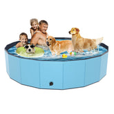 YSJILIDE foldable dog pool assembly view for quick setup and storage.