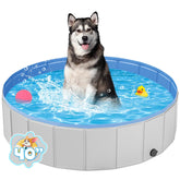 YSJILIDE portable dog pool folded in carry bag for easy storage