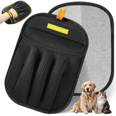 YUAKUOD pet hair removal glove front view for quick, broad hair cleanup