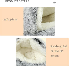 YUDANSI upgraded thick cover gray front view emphasizes durable, cozy den-like shelter
