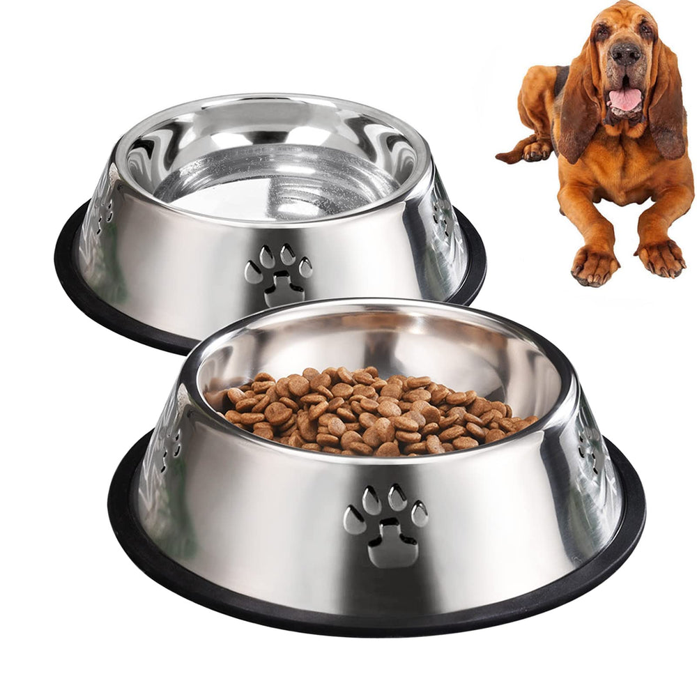 YUDANSI XL-51oz dog bowls anti-turnover rubber base for stable feeding