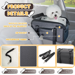 YUDODO dog car seat safety ropes emphasize secure restraint during travel.