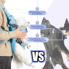 YUDODO front pet carrier backpack interior buckle and secure zippers ensure safe, snug fit.
