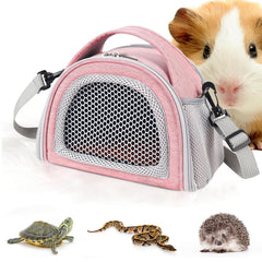 YUDODO hamster carrier bag with breathable mesh for comfortable travel.