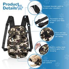 YUDODO pet carrier adjustable straps ensure secure fit during outdoor travel.