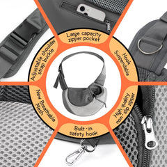 YUDODO safety features with reflective strip in action for night visibility