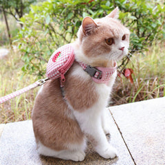 Yuehuam adjustable neck and chest harness fits small and medium pets securely.
