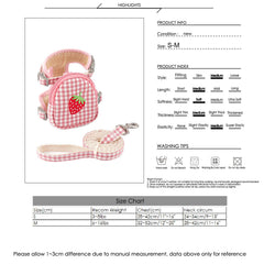 Yuehuam plaid mini-carrier backpack stores snacks and bowls on outdoor adventures.