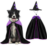 YUEPET dog witch cloak for festive Halloween photos and big dogs
