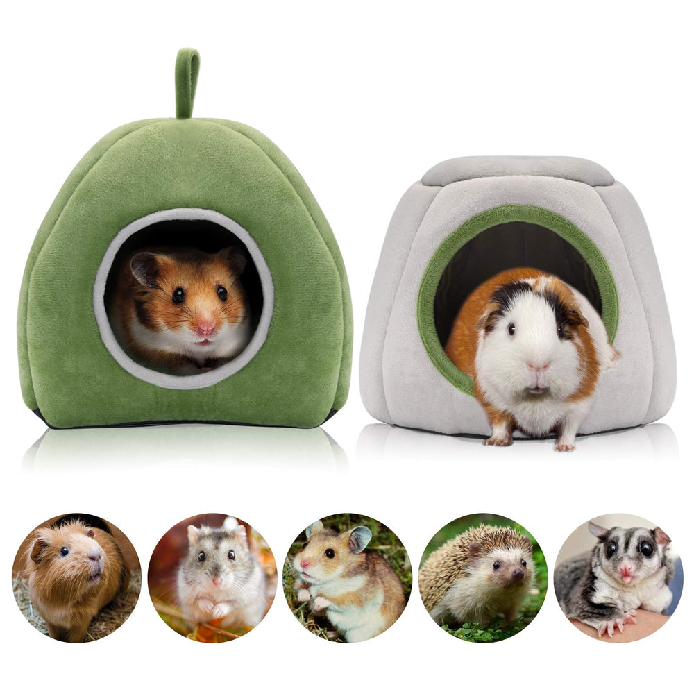 YUEPET guinea pig bed 2pack soft-plush offers a cozy cuddle spot for warm naps.