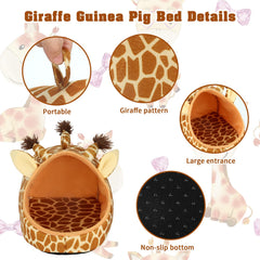 YUEPET guinea pig bed bear provides compact warmth for tiny companions.