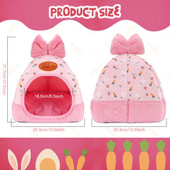 YUEPET rabbit bed cushion inside for added comfort and easy cleaning