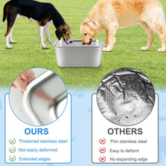 YUEPET raised-edge design helps minimize spills during meals and water breaks.