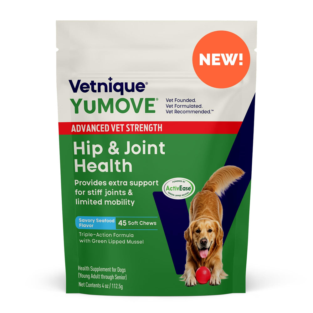 YuMOVE hip joint soft-chews bottle supports dog mobility