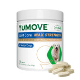 YuMOVE senior dog hip joint supplement bottle supports mobility