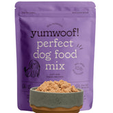 Yumwoof Perfect Dog Food Mix healthy-grains-bag shows a wholesome base for balanced meals.