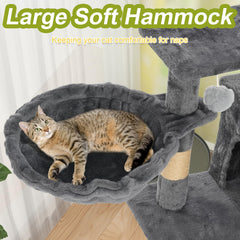 Yungaspy natural sisal post on cat tree for scratching and climbing