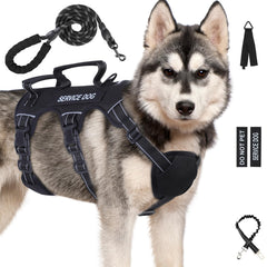 Yungaspy escape-proof dog harness front view shows secure fit and control
