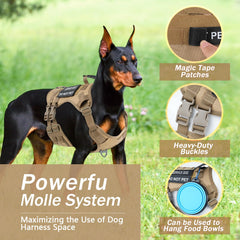 Yungaspy No Pull Tactical Harness side with Molle panels for gear and patches.