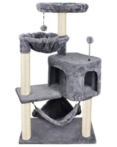 YUNIQUE cat tree base board provides a stable foundation for confident climbing
