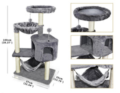 YUNIQUE cat tree hammock delivers a snug resting spot with view options