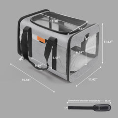 YUNIQUE transportín aprobado para aerolíneas, plegable y cómodo para cabina.