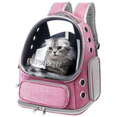 YUNLINLI bubble-window cat backpack offers clear pet view