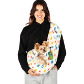 Yunpawpet dog sling front pocket: convenient storage during daily walks.