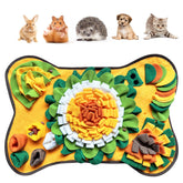 Yuoaes rabbit snuffle mat 17.3x25.5 inches for slow feeding and enrichment