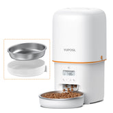 Yuposl Automatic Feeder front view for convenient, scheduled pet meals
