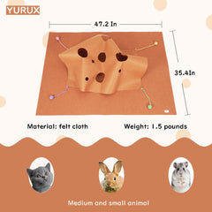 YURUX Cat Play Mat interactive design sparks curiosity and engagement.