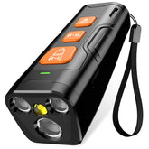 YUYQA dog bark deterrent device front view shows compact humane bark control for home or yard.